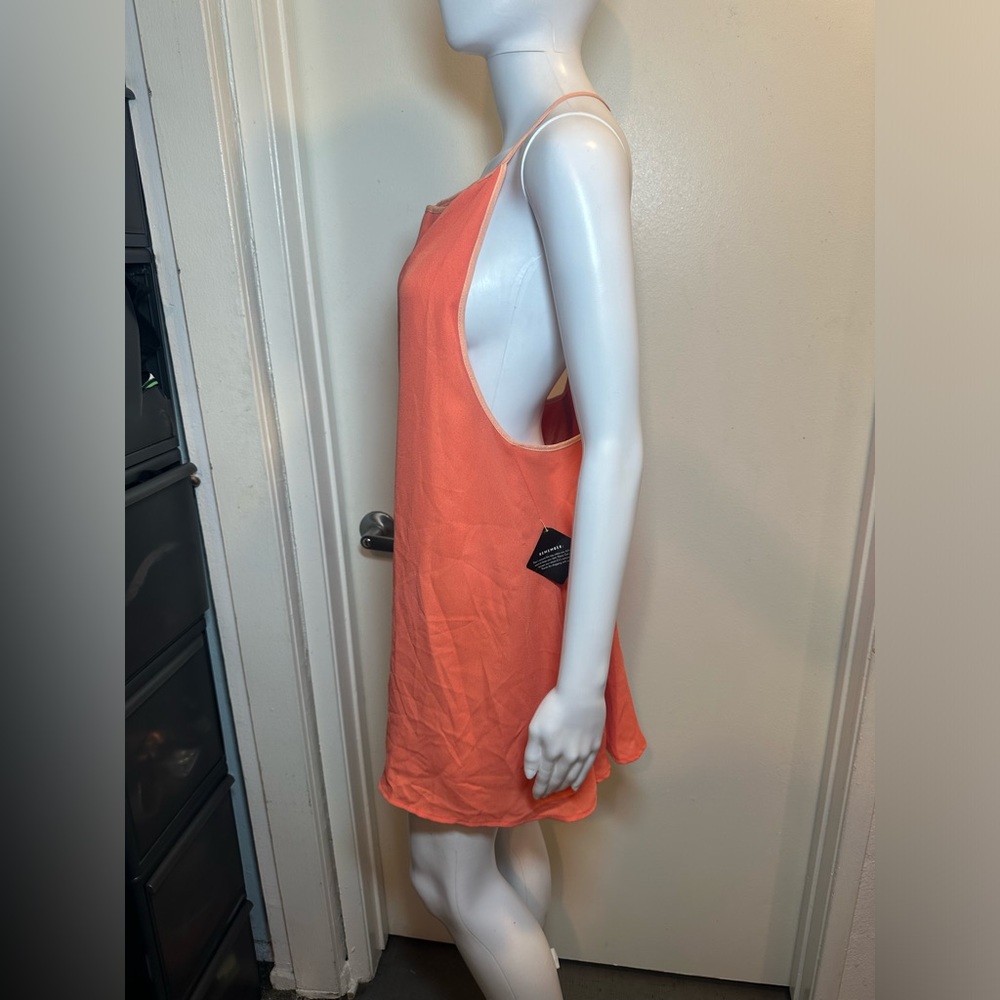 Coral racerback summer dress